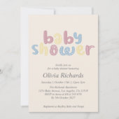 Cute Boho Baby shower Kaart (Voorkant)