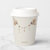 Cute Boho Baby shower Papieren Bekers (Voorkant)