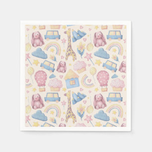 Cute Boho Baby shower Servet