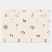 Cute Boho Baby shower Wrapping Paper Sheets (Voorkant 3)