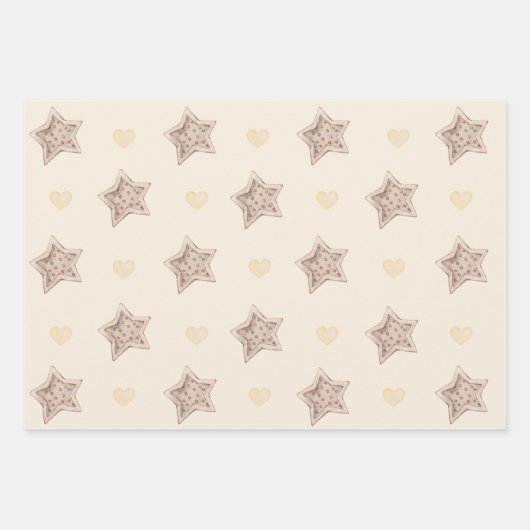 Cute Boho Baby shower Wrapping Paper Sheets (Voorkant 2)