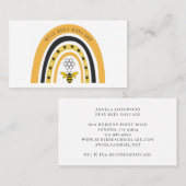 Cute Boho Bee Rainbow Visitekaartje (Voorkant / Achterkant)