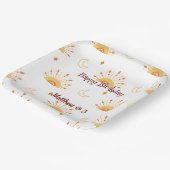 Cute Boho Celestial Seamless Pattern Kids Birthday Papieren Bordje (Gebogen)