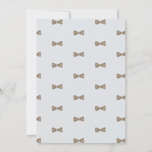 Cute Boho Clothes Boy Baby shower Invitation Kaart (Achterkant)