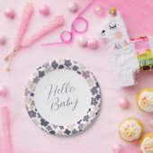 Cute Boho Daisy Baby Borrel Papieren Bordje (Feest)