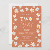 Cute boho daisy rainbow twee wild 2e verjaardag ki kaart (Voorkant)