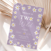 Cute boho daisy rainbow twee wild 2e verjaardag ki kaart