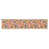 Cute Boho Desert Cats Cactus Succulent Pattern Korte Tafelloper (Horizontaal)