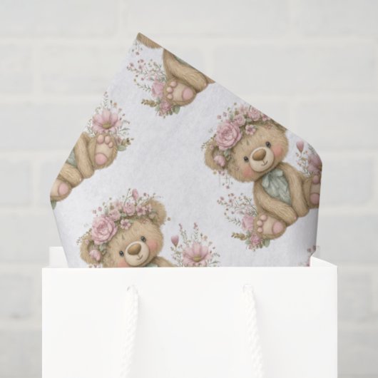 Cute Boho Dieren Verjaardagsfeestje Tissuepapier (Cadeauzakje)