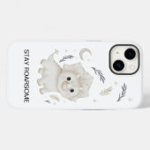 Cute Boho Dinosaurus iPhone Hoesje - Blijf Roarsom (Achterkant (horizontaal))