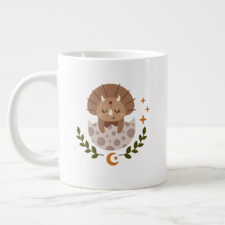 Cute Boho Dinosaurus Koffiemok voor Kinderen Grote Koffiekop