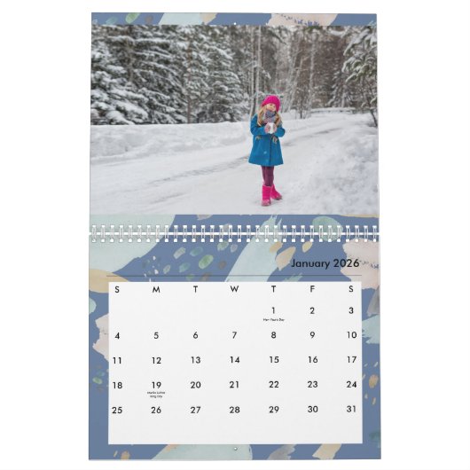 Cute Boho Family Creëer Your Ewn Photo Kalender (Jan 2026)