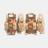 Cute boho floral owl custom bedankdoosjes (Uitgevouwen)