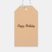 Cute boho floral owl custom cadeaulabel (Achterkant)