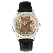Cute boho floral owl