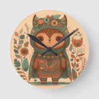 Cute boho floral owl