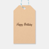 Cute boho floral rabbit custom  gift ta cadeaulabel (Achterkant)