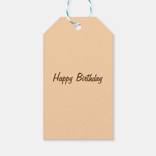 Cute boho floral rabbit custom  gift ta cadeaulabel (Achterkant)