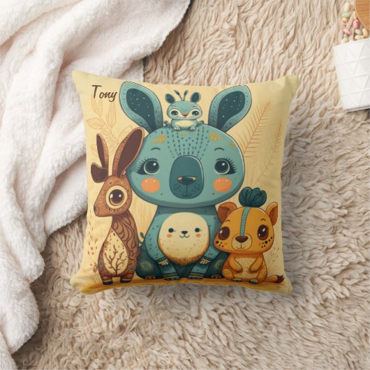 Cute boho florale konijn kussen (Deken)