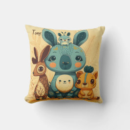 Cute boho florale konijn kussen