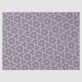 Cute Boho Flower Pattern Floral  Paars Grey Tissuepapier