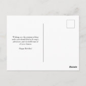 Cute Boho Fox Happy Birthday Card with Dreamcatche Briefkaart (Achterkant)