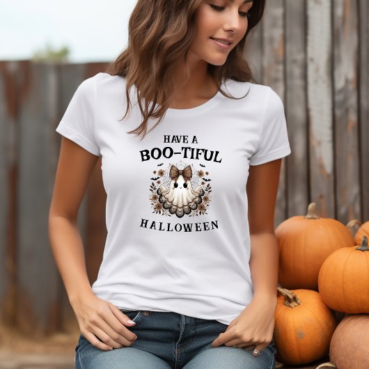 Cute boho Ghost Halloween T-Shirt