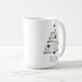 Cute Boho Kerstboom Koffiemok (Voorkant rechts)
