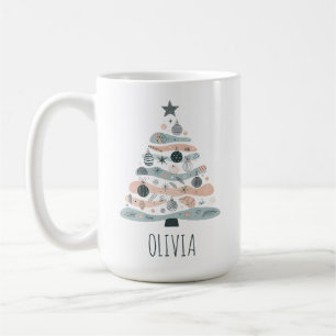 Cute Boho Kerstboom Koffiemok