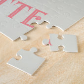 Cute Boho Kerstunicorn met naam op pagina Legpuzzel (Zijkant)