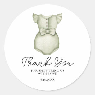 Cute Boho Kleding Meisje Baby Shower Sticker