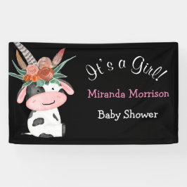 Cute Boho Koe Chalkboard Baby shower Banner