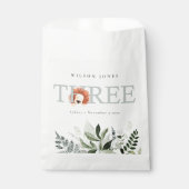 Cute Boho Lion Foliage 3rd derde Baby shower Bedankzakje (Voorkant)