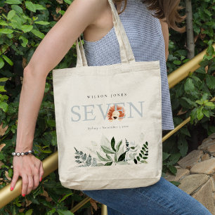 Cute Boho Lion Foliage 7e verjaardag Tote Bag