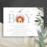 Cute Boho Lion Foliage Oh Boy Baby shower Invite Bedankkaart<br><div class="desc">Als u nog meer aanpassingen nodig hebt,  kunt u mij op yellowfebstudio@gmail.com vrij klikken.</div>