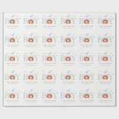 Cute Boho Lion Waterverf Oh Baby shower Cadeaupapier (Vlak)