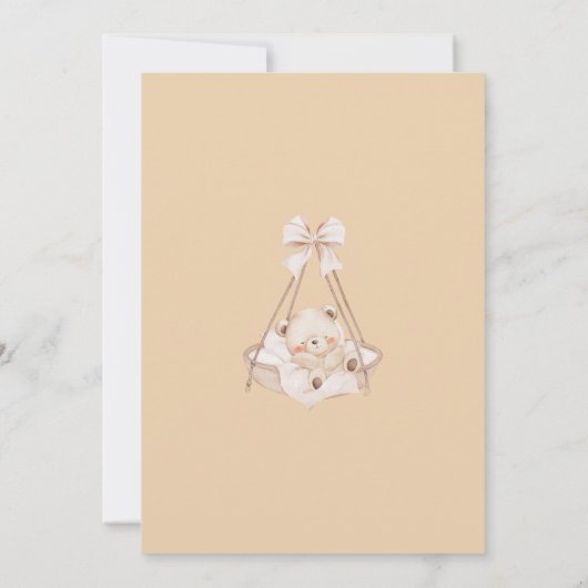 Cute Boho Little Dreamer Baby Shower Uitnodiging (Achterkant)