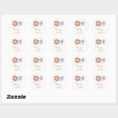 Cute Boho Madelief Bedankt voor Komst Sticker (Vel)
