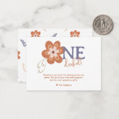 Cute Boho Madeliefjes Dankkaart Notitiekaartje (Voorkant / Achterkant in situ)