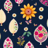 Cute boho modern elegant florretro stijlvol tote bag