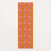 Cute Boho Oranje en Roze Tiger Art Pattern Yogamat (Voorkant)
