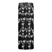 Cute Boho Pattern Peace Symbol Thermosbeker (Achterkant)