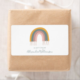 Cute Boho Rainbow a Gift van gepersonaliseerd Etiket