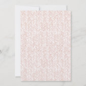 Cute Boho Rainbow Baby shower Invitation Kaart (Achterkant)