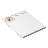 Cute Boho Rainbow Bunny Custom Teacher Apreciation Notitieblok (Schuin)