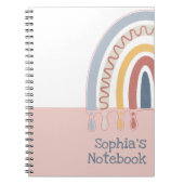 Cute Boho Rainbow Kantoor School Notitieboek (Voorkant)