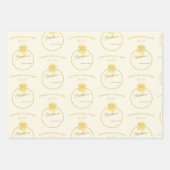 Cute Boho Rainbow Ray van Sunshine Baby shower Inpakpapier Vel (Voorkant)