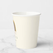 Cute Boho Rainbow Simple Baby shower Custom Papieren Bekers (Links)