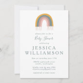 Cute Boho Rainbow Simple Baby shower Kaart (Voorkant)