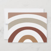 Cute Boho Regenboog Kinderen Briefpapier Notitiekaartje (Achterkant)